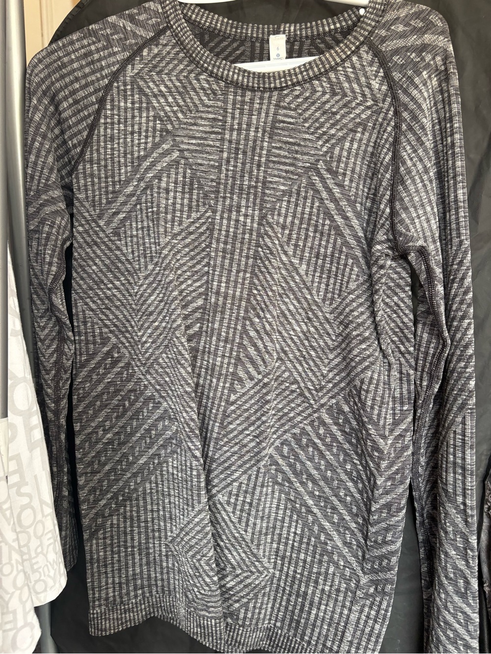 Lululemon woman’s Geometric Crewneck Sweater - Gray